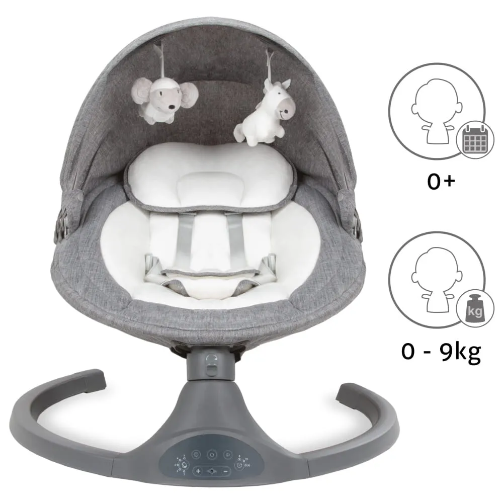 Шезлонг - качели Kidwell Luxi dark melang